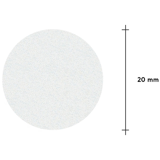 Змінні файли білі для педикюрного диска на м'якій основі 320 грит STALEKS PRO M 50 шт PDFS-20-320w, Абразивність: 320 грит2