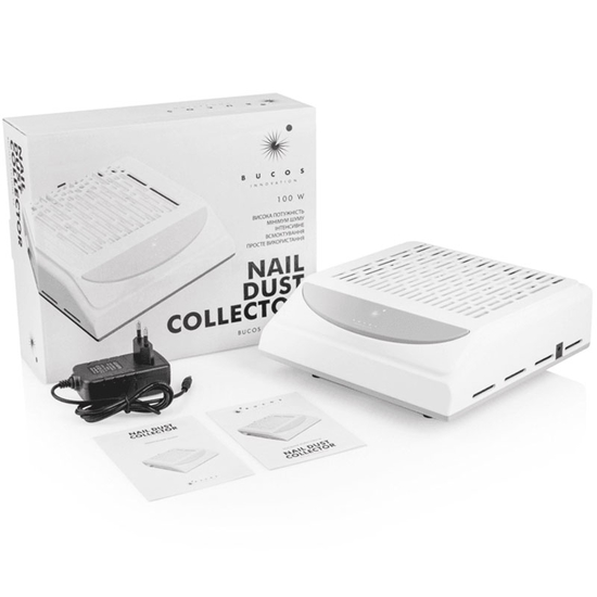 Вытяжка для маникюра с фильтром НЕРА BUCOS CYCLONE V2 на 100W Белая + USB, Цвет: Белая3