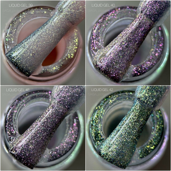 Рідкий гель SAGA Liquid Gel №41 15 мл, Об`єм: 15 мл, Колір: 416