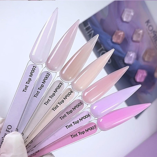 Топ для гель-лака без ЛС Komilfo Tint Top 004, 8 мл, Цвет: 0044