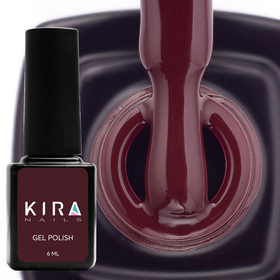 Гель-лак Kira Nails №154 (темно-коричневый, эмаль), 6 мл2