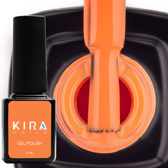 Гель-лак Kira Nails №021 (оранжевый, эмаль), 6 мл2