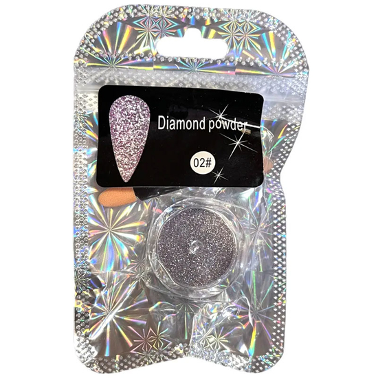 Светоотражающая втирка Diamond Powder для дизайна ногтей №2, Цвет: 2