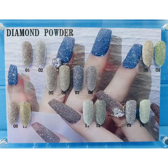Светоотражающая втирка Diamond Powder для дизайна ногтей №14, Цвет: 142
