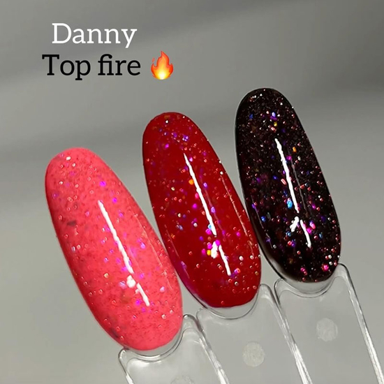 Светоотражающий топ Danny Fire 01 (розовый), 12 мл, Цвет: 012