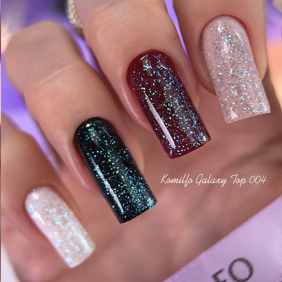 Топ для ногтей Komilfo Galaxy Top 004, 8 мл, Цвет: 0046