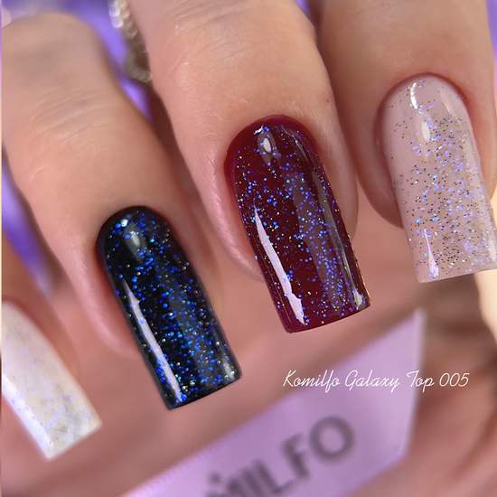 Топ для ногтей Komilfo Galaxy Top 005, 8 мл, Цвет: 0056
