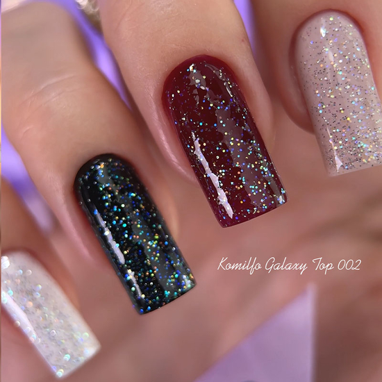 Топ для ногтей Komilfo Galaxy Top 002, 8 мл, Цвет: 0026