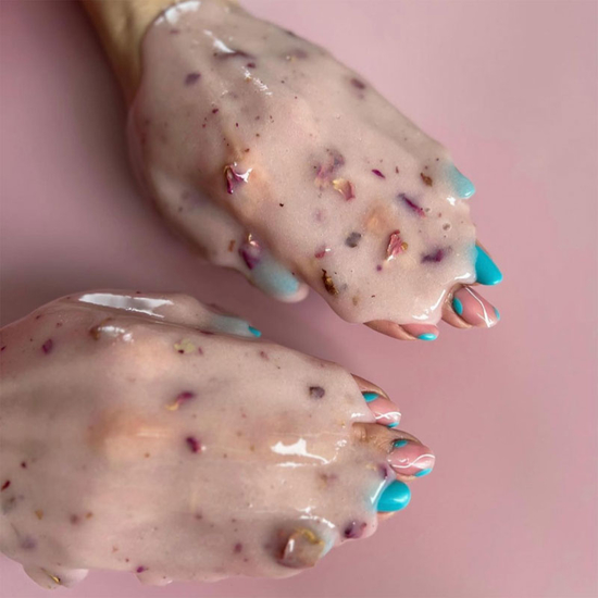 Гідрогелева маска для рук з пелюстками троянди Shelly 200 г, Аромат: З пелюстками троянди8