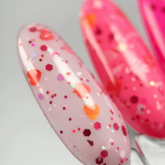 Глиттер гель DANNY "Love" №01 8 мл, Цвет: 013