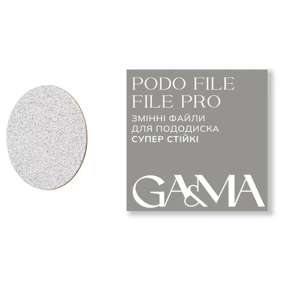 Сменные файлы для пододиска супер устойчивые GA&MA + Podo file - File PRO 100 грит 50 шт, Количество: 50 шт, Абразивность: 100
