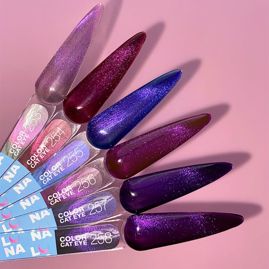 Гель-лак LUNA Color Cat Eye №254 13 мл, Колір: 2545