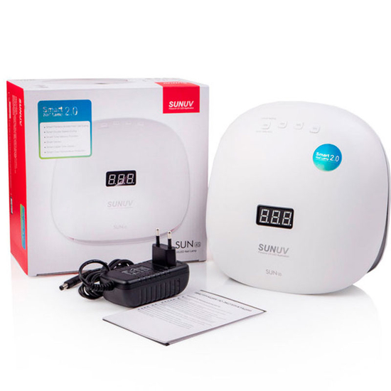 Универсальная LED/UV Лампа SUNUV 4S 48 Вт White/Black, Original, Цвет: White/Black3