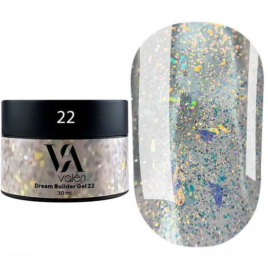 Гель для наращивания Valeri Builder Gel Dream №22 30 мл, Объем: -30 мл, Цвет: 22