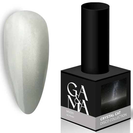 Гель-лак GA&MA Crystal Cat Moon / Кристалл Кет Мун 10 мл, Цвет: Moon