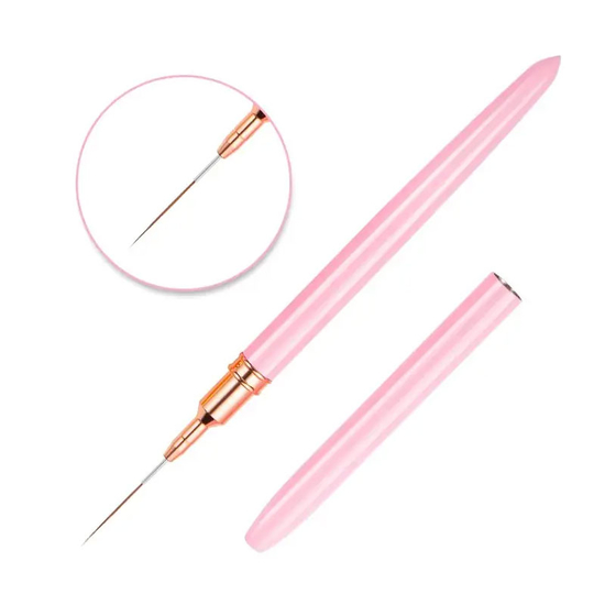 Пензель-лайнер з ковпачком Lilly beaute Rose Gold 11 мм L-04