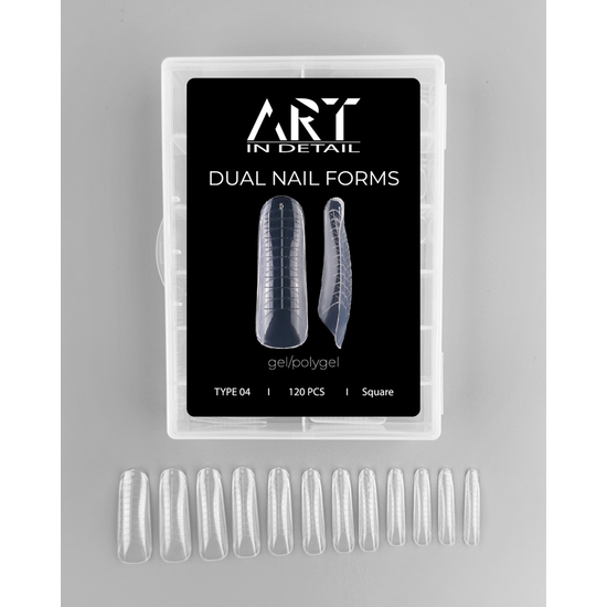 Багаторазові верхні форми ART Dual Nail Forms, Type 04, Розмір: 043