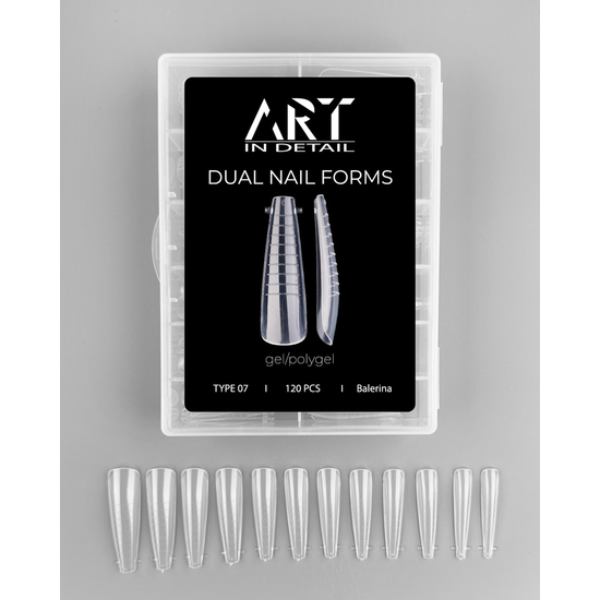 Багаторазові верхні форми ART Dual Nail Forms, Type 07, Розмір: 073