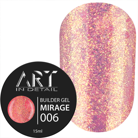 ART Builder Gel MIRAGE №006, 15 мл, Цвет: 006
