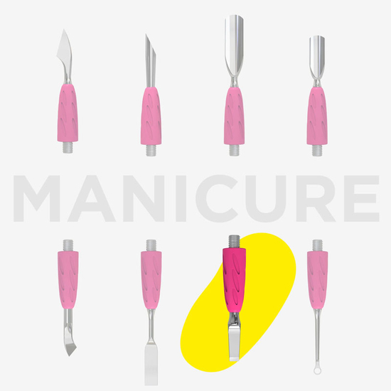 Рабочая часть лопатки Staleks Combo UNIQ 15 лопасть прямая, Размер: UNIQ 154