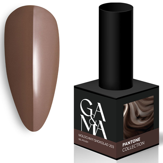 Гель-лак GA&MA Mystic collection 203 Molochnyi Shokolad / Пантон колекція 203 Молочний Шоколад 10 мл