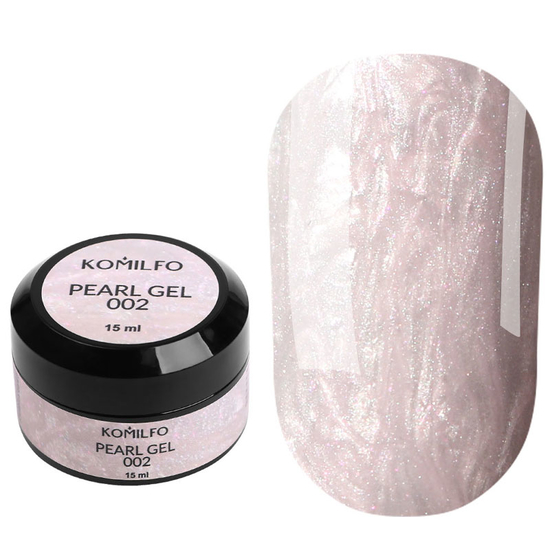Гель для нарощування Komilfo Pearl Gel 002 15 мл, Объем: -15 мл, Цвет: 002