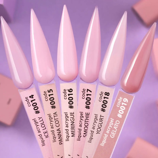 Гель для нігтів DNKa Liquid Acrygel 0015 Panna Cotta 12 мл, Об`єм: 12 мл, Колір: 00152