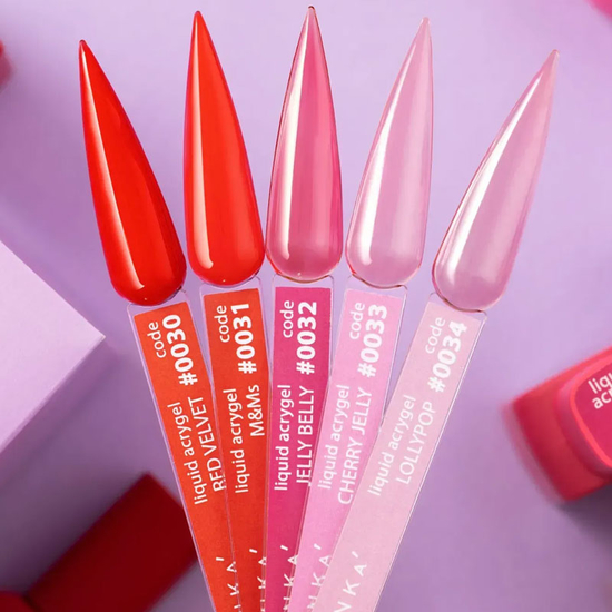 Гель для нігтів DNKa Liquid Acrygel 0034 Lollypop 12 мл, Об`єм: 12 мл, Колір: 00342