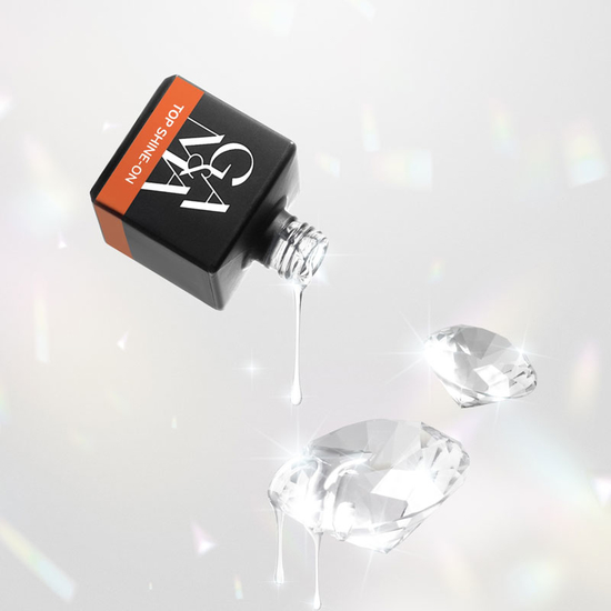 Топ для гель-лаку без ЛС с УФ фильтром GA&MA Топ Shine-On 30 мл, Объем: -30 мл2