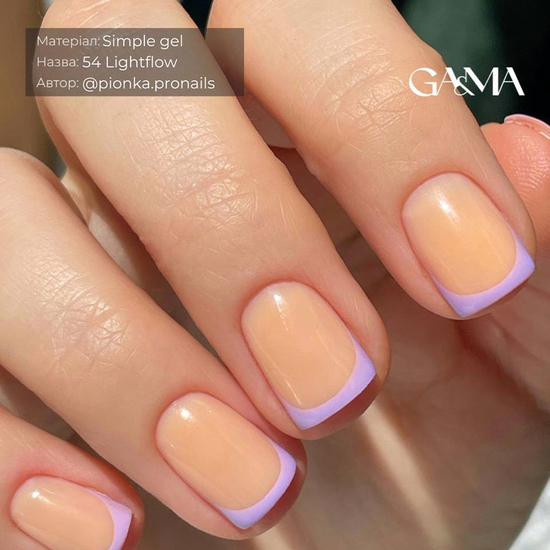 Гель для укрепления и наращивания GA&MA Simple Gel №054 Lightflow 15 мл, Объем: 15 мл, Цвет: 0544