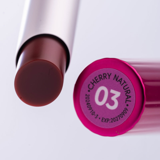 Оттеночный бальзам для губ ZOLA Lip Tint Balm 03 Cherry Natural, Цвет: 033