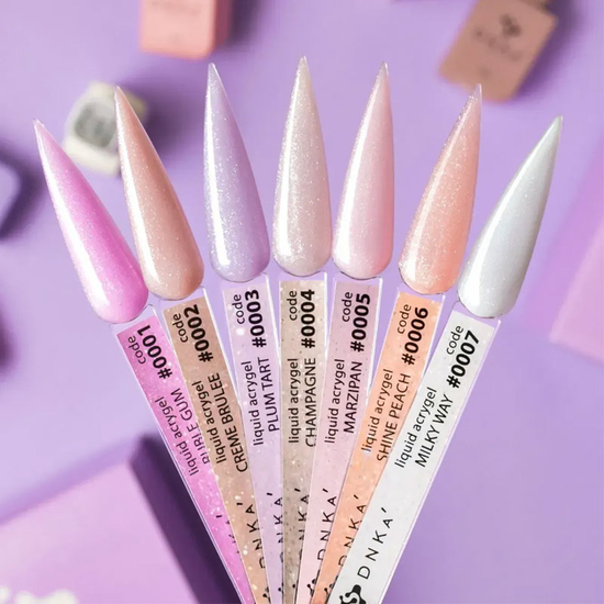 Гель для ногтей DNKa Liquid Acrygel 0006 Shine Peach 12 мл, Объем: 12 мл, Цвет: 00062