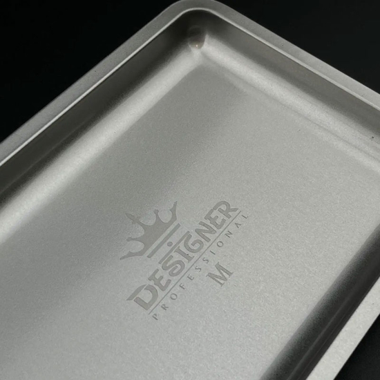 Металлический лоток для хранения инструментов Designer плоский (18х12,5 см) Silver2