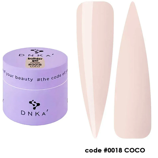 Гель для наращивания DNKa Builder Gel №0018 Coco 15 мл, Объем: 15 мл, Цвет: 0018