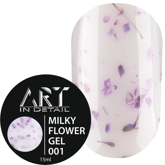 ART Builder Gel Milky Flower №001, 15 мл, Цвет: 0012