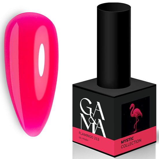 Гель-лак GA&MA Mystic collection 213 Flamingo / Містік колекція 213 Фламінго 10 мл, Колір: 213