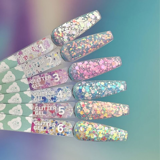 Блесточки для ногтей You Are Cute Glitter Gel №2 5 мл, Цвет: 24