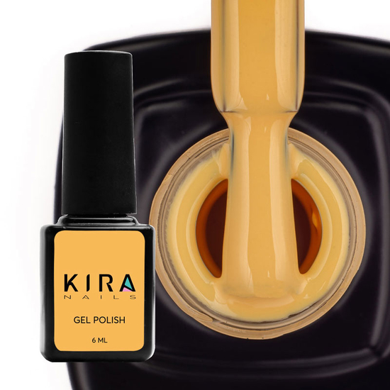 Гель-лак Kira Nails №023 (сонячно-жовтий, емаль), 6 мл2