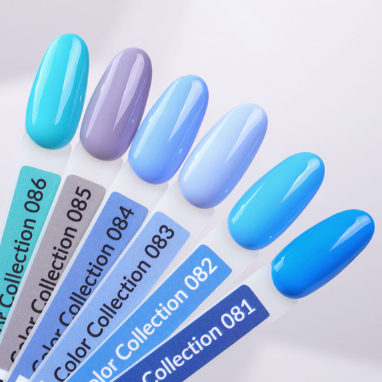 Гель-лак Kira Nails №086 (зеленувато-бірюзовий, емаль), 6 мл4