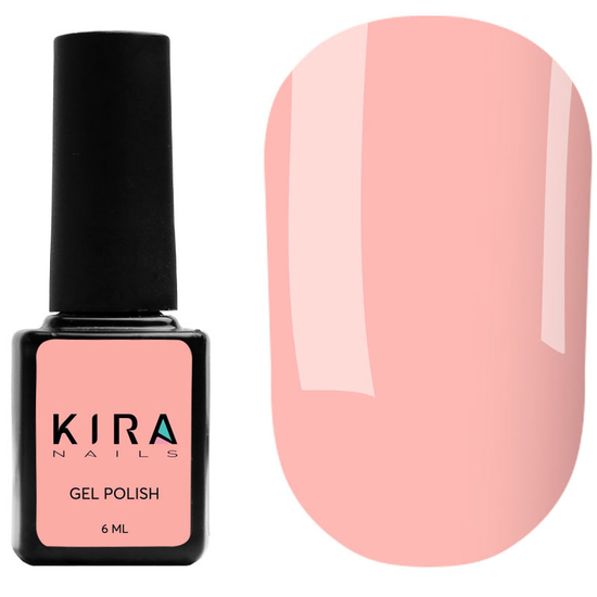 Гель-лак Kira Nails №141 (бежево-рожевий, емаль), 6 мл