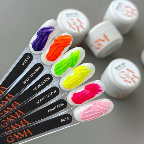 Гель паста для ногтей GA&MA Relief Gel Neon Pink 5 г, Цвет: Neon Pink3