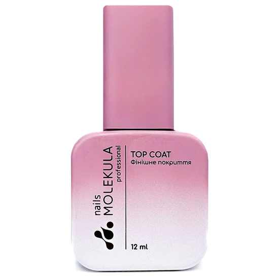 Molekula Rubber No Sticky Top Coat - каучуковый топ без липкого слоя, 12 мл, Объем: 12 мл