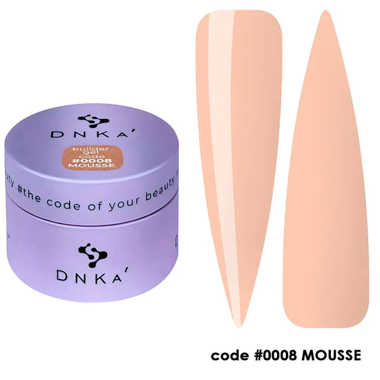 Гель для наращивания DNKa Builder Gel Mousse №0008 30 мл, Объем: -30 мл, Цвет: 0008