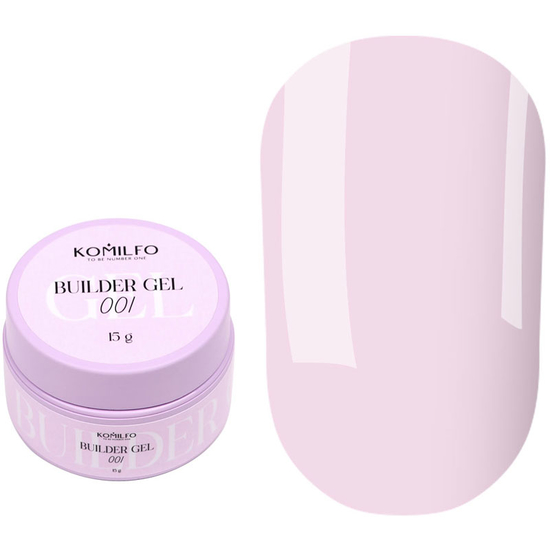 Гель для наращивания Komilfo Builder Gel 001 30 г, Объем: 30 г, Цвет: 0012