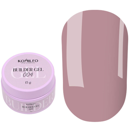 Гель для наращивания Komilfo Builder Gel 004 15 г, Объем: 15 г, Цвет: 0042