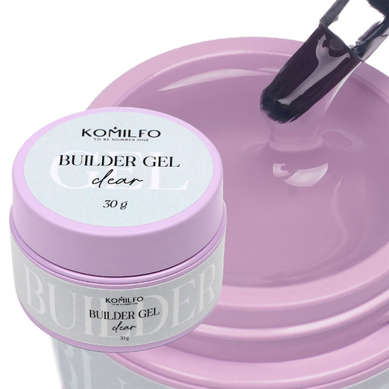 Гель для наращивания Komilfo Builder Gel Clear 30 г, Объем: 30 г, Цвет: Clear