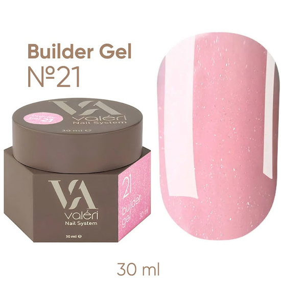 Гель для наращивания Valeri Builder Gel 21 30 мл, Объем: 30 мл, Цвет: 21