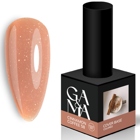 Кольорова база GA&MA Cover base Colored 058 Cinnamon Coffe 15 мл