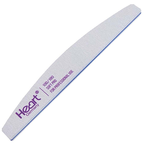 Пилка для ногтей Heart Half SOFT PRO 100/180, Абразивность: 100/180