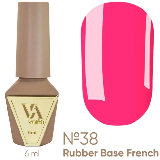 Valeri French base neon №038 (неоновая малина), 6 мл, Объем: 6 мл, Цвет: 038